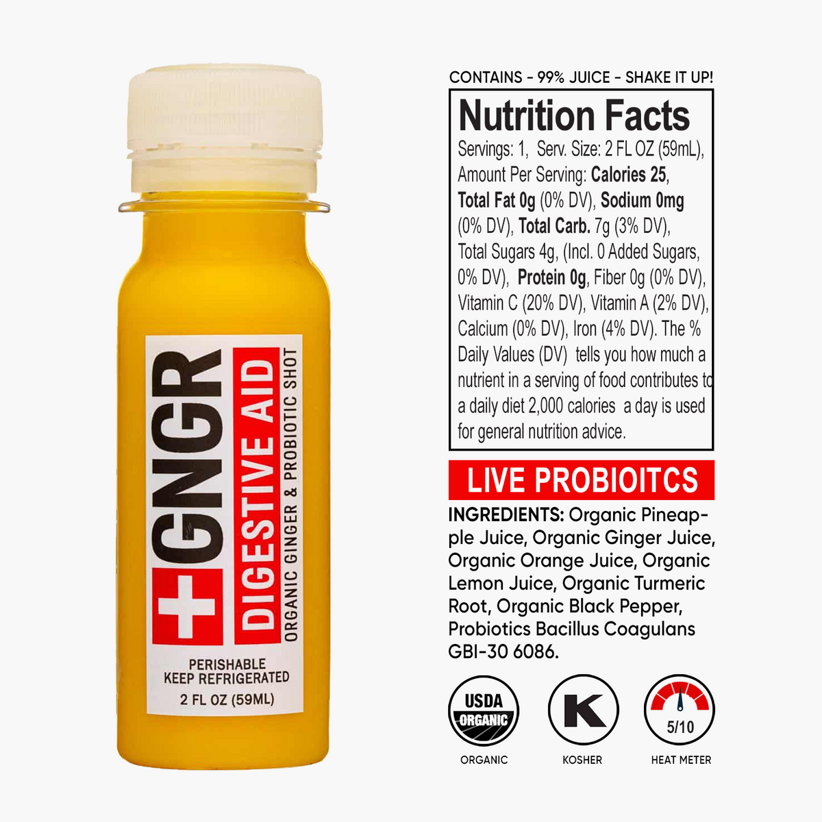 Digestive Aid | Wellness Shots - GNGR Labs